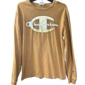 Champion x Timberland Long Sleeve Logo Graphic Shirt Brown Men’s Medium